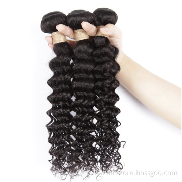 Lsy Wholesale Brazilian Remy Hair Deep Wave 3 Bundles Deal Brazilian Hair Weave Bundles 100% Human Hair Weave Remy 8-28"